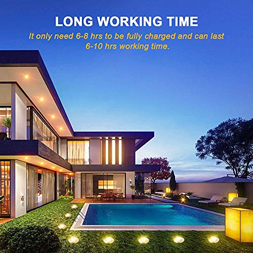 Zgwj Solar Ground Lights,8 Led Solar Garden Lights Disk Lights Outdoor Waterproof Landscape Lights For Yard Walkway Patio Lawn Driveway Decoration (8 Pack Warm White) #TOP4