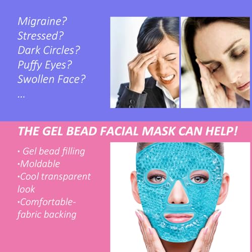 ZNÖCUETÖD Cold Face Ice Mask Facial Ice - Image 2