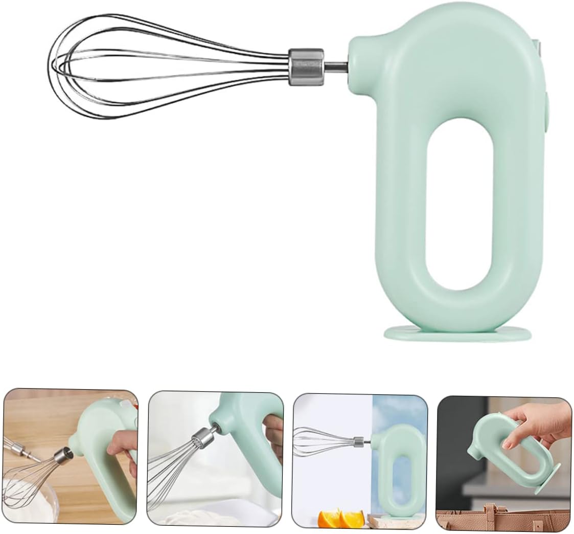 1set Electric Egg Whisk Portable Baking Mixing Machine Low Noise Multi-speed Handheld Mixer for Home Hotel Restaurant