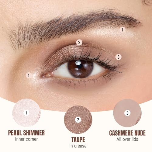 Exmiloo 3 PCS Lidschatten Stift Set, Wasserfest Creme Eyeshadow Stick mit Matt & Schimmernd Finish, Hochpigmentiert, Langanhaltend, Knitterfrei Natürliches Lidschattenstift, Everyday Neutrals