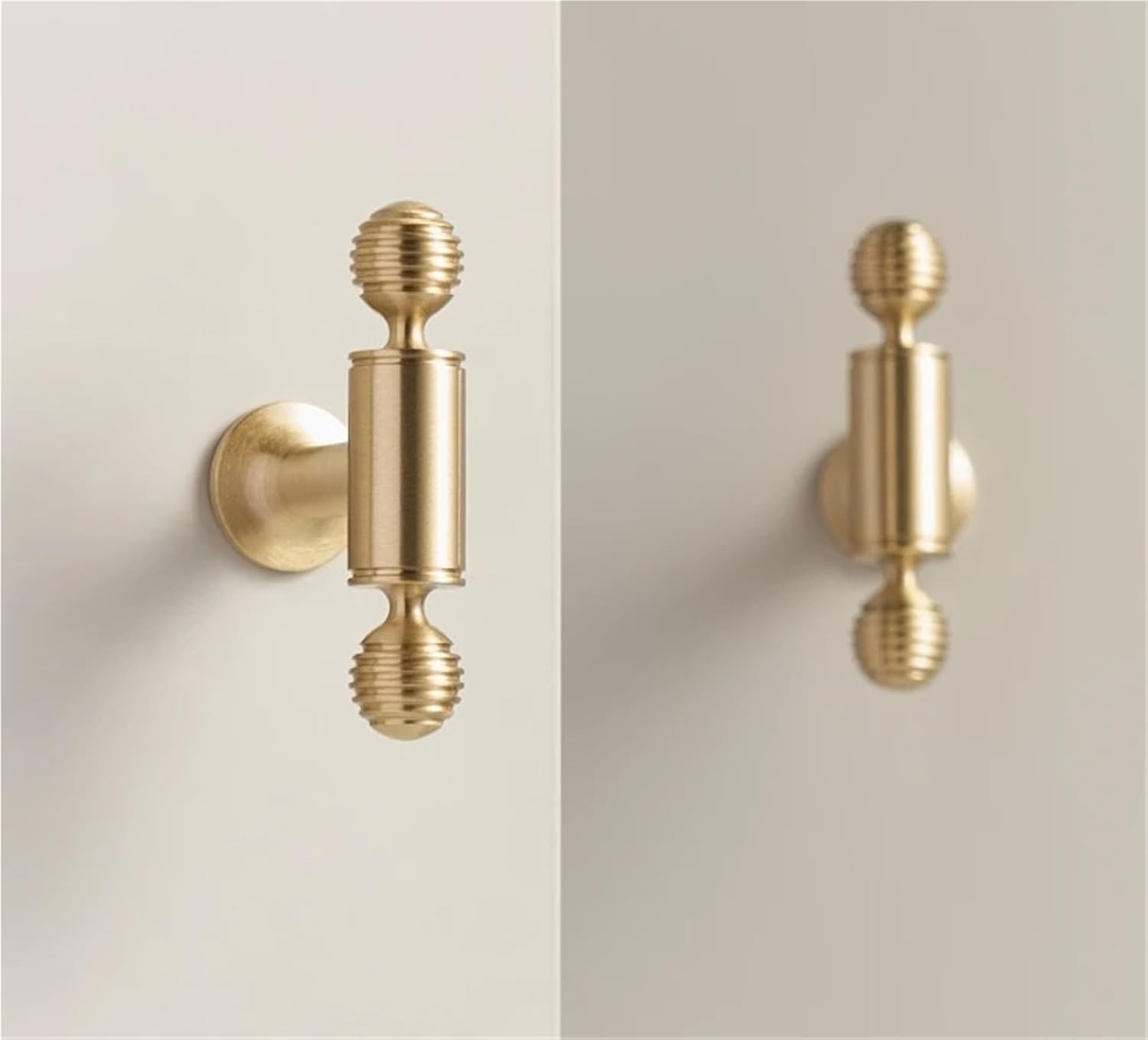 Solid Brass Cabinet Cabinet Door Handle Round Knobs T-Bar Wardrobe Pull 1Pcs(CH079-BB-N25)