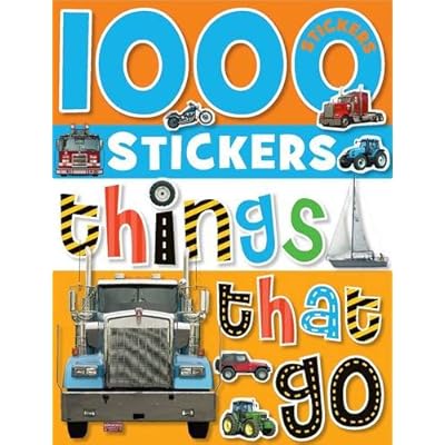 1000 Stickers Things That Go