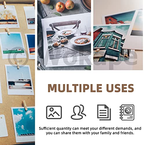 Wokape 360Pcs Quality Photo Paper 200Gsm Glossy White Photographic Paper Photo For Printer Picture (3.5 × 5 Inch, 4 × 6 Inch, 5 × 7 Inch, 8.3 × 11.7 Inch) #TOP6