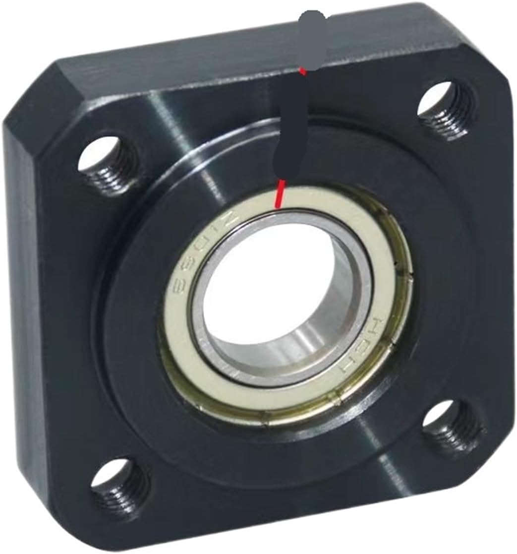 Steel Flange Square housing Single Bearing with housing housing Assembly Direct mounting Without retaining Ring (Color : MT536, Size : -6900ZZ-11-10)