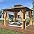 EROMMY 10' x 10' Hardtop Gazebo, Aluminum Frame Gazebos with Galvanized Steel Double Roof, Permanent Outdoor Metal Pavilion with Curtain and Netting for Patio, Lawn, Deck