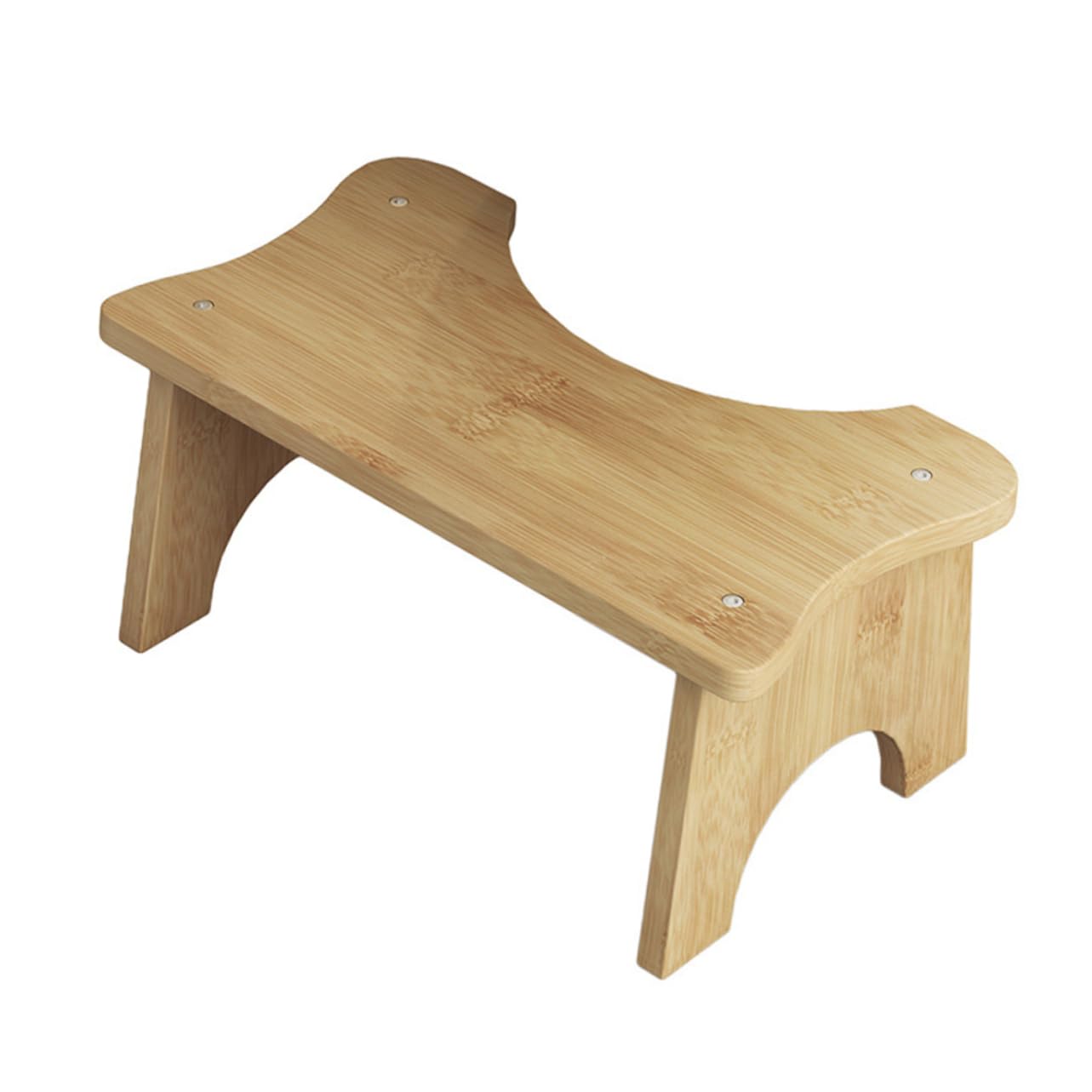 Ciieeo Foot Stool for Boys and Girls Bamboo Toilet Seat Sturdy Footrest Family-Friendly Non-Slip