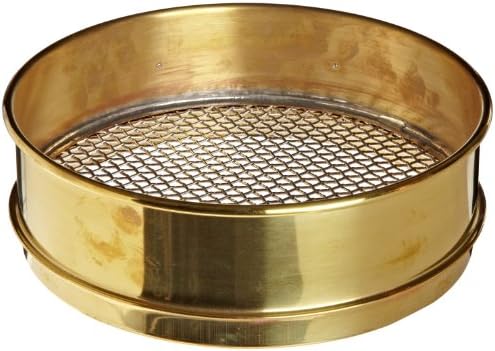 ADVANTECH - 4BS8F Advantech Brass Test Sieves, 8" Diameter, #4 Mesh, Full Height