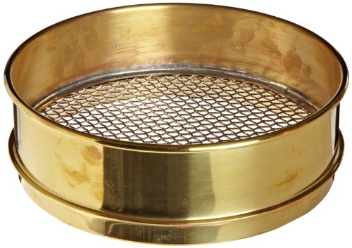 Advantech - 4Bs8F Advantech Brass Test Sieves, 8" Diameter, #4 Mesh, Full Height #TOP19