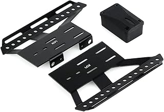 LCX Racing 1/10th RC Crawler Car Metal Rail Steel Side Step Running Board Rock Slider for Axial SCX10 II 90046 Cherokee Body, Upgrades Parts Accessories
