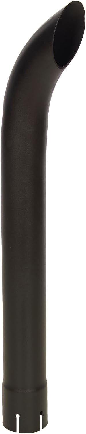 Exhaust Pipe Stack Replacement UNIVERSAL - 2 3/8" x 24" Curved Black