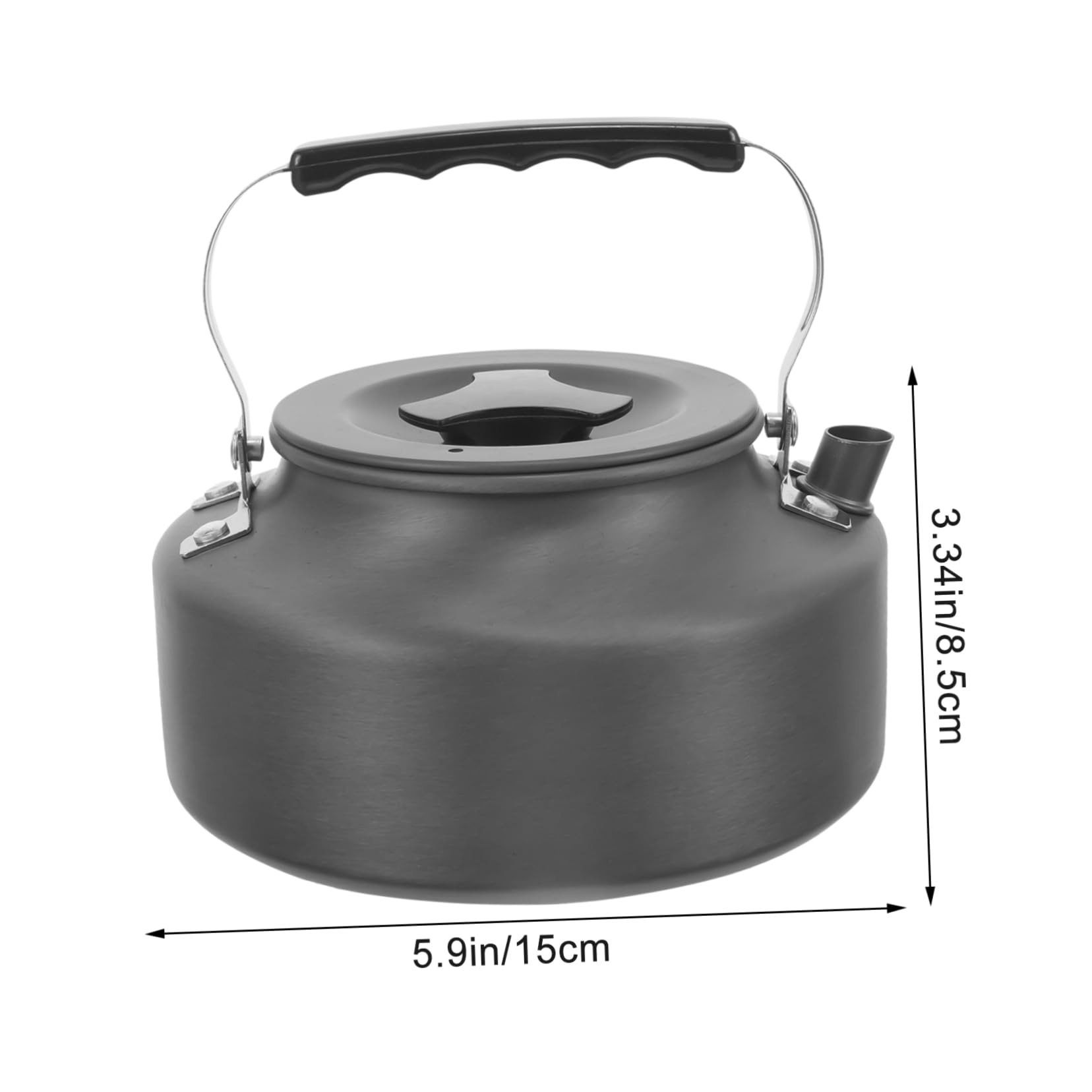 HOLIDYOYO Camping Tea Kettle Portable Stove Top Kettle for Outdoor Use Durable Oxide Design for Boiling Water Making Tea for Camping and Hiking