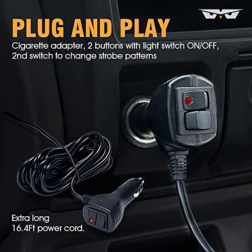 Lumenix Red Led Beacon Light, 12-24V 40 Led Warning Flash Beacon Light With Magnetic For Emergency Vehicle Forklift Truck Tractor Golf Carts Utv Car Bus Boat #TOP4