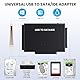 Wowfast IDE USB Adapter, USB 3.0 Festplatten Adapter mit 12V 2A Netzteil für 2,5 und 3,5-Zoll HDD/SSD, IDE SATA Adapter Kompatibel mit Windows 10/8/7/XP/Vista, Mac OS, Linux Usw