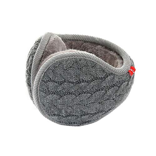 Abcsea 1 pièce cache-oreilles homme, cache-oreilles hiver chaud, cache-oreilles hommes et femmes, Cache-oreilles chaud d'hiver, cache-oreilles femme - gris Cover