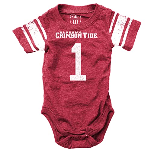 Image of Wes and Willy Infant College Football Jersey One Piece Bodysuit