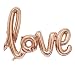 Glamorous JILL Home Décor - XXL Giant Foil Balloon- "Love" Hand-writing style- Rose Gold