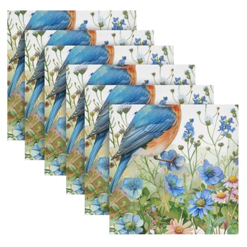 Servilletas de Tela Multicolor Set x6 20 x 20 in miniatura 2