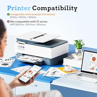 LxTek 142A Toner Con Chip Compatibili per Toner HP Laserjet M140W per HP 142A W1420A 142X W1420X per Laserjet Pro M110w M110 MFP M140w M140 M139w M139 (Nero, 1-Pack)