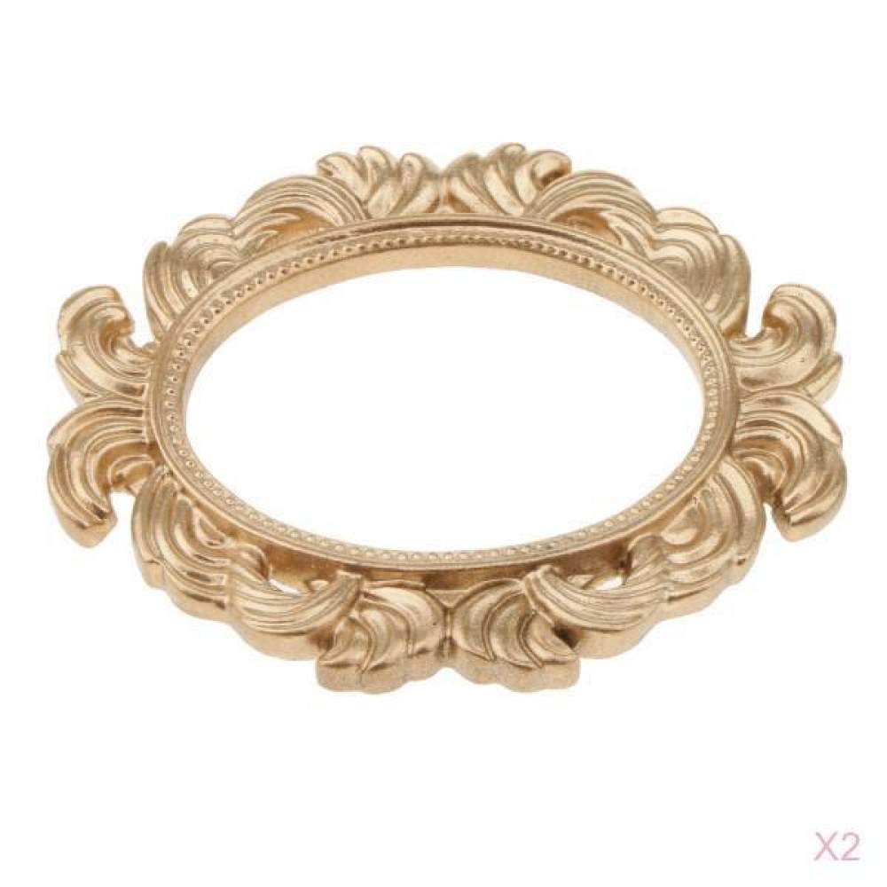 Cadre Photo Vintage En Résine Dorée - Style Baroque Pour Table Ou Mur, Décoration Mariage Ou Intérieur Chic