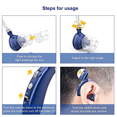 Rechargeable Hearing Aid For Seniors, Liginn Hearing Amplifier Aids, Sound Amplifier Device With Noise Cancelling,Digital Ear For Hearing Loss Tinnitus,Invisible Ear With Volume Control #TOP5