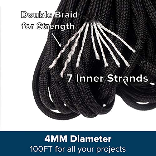 Paracord Planet - Genuine Type Iii 550 Paracord Nylon Colors Multiple Sizes – 550 Lb Tensile Strength (Desert Camo, 50 Feet) #TOP1