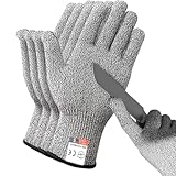 Protection anti-coupure niveau 5 : matériaux robustes, protège contre couteaux, idéal pour cuisine ou travail du verre