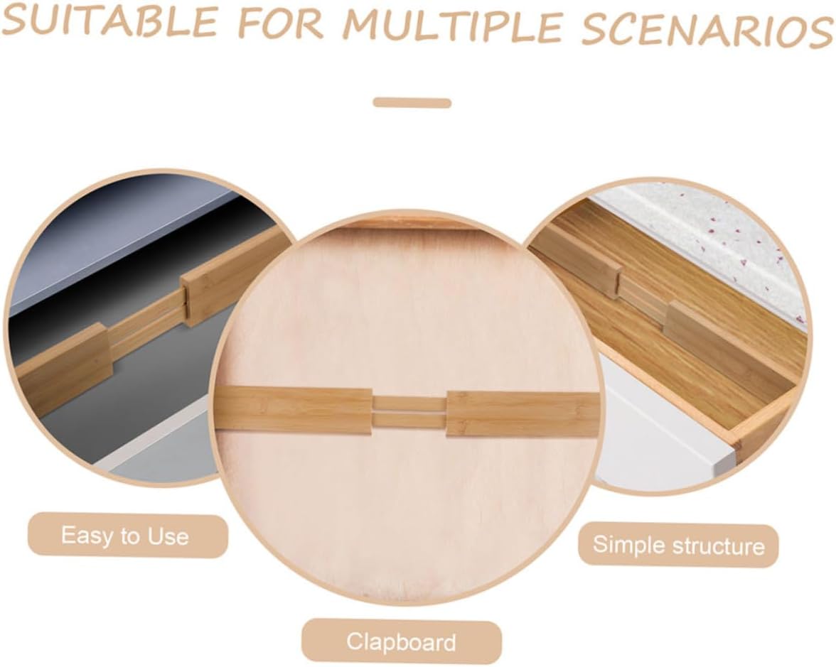 2Pcs Dividers Expandable Kitchen Utensil Separators Sturdy Partitions for Organizing Cutlery Space Saving for Home and Office