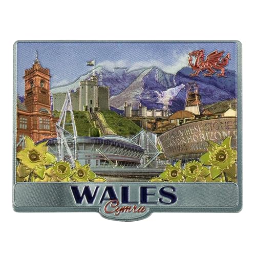 Welsh Fridge Magnet Wales Souvenir Gift Cymru Collage Montage Scenes Landmarks