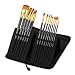 Artist Paint Brushes 15 pieces - for Acrylic Oil Watercolor Gouache and Face Painting - for Artists Beginners and Kids