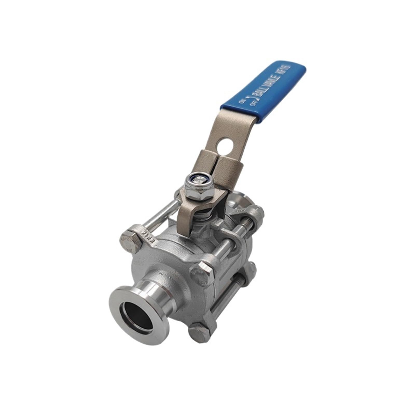 Válvula de bola manual de alto vacío de 3 piezas, brida KF16, KF25, KF40 y KF50, de acero inoxidable 304/316L, 1 unidad(KF-16,SS316L)