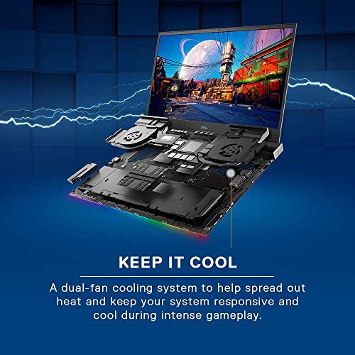 Image of DELL G7 7500 10th Gen Intel i9-10885H 15.6 inches FHD 300 Hz Display Gaming Laptop (16 GB /1TB SSD /NVIDIA RTX 2070 8GB Graphics /Windows 10 Home + MS Office H&S 2019) D560233WIN9B, Black, 2.5Kg