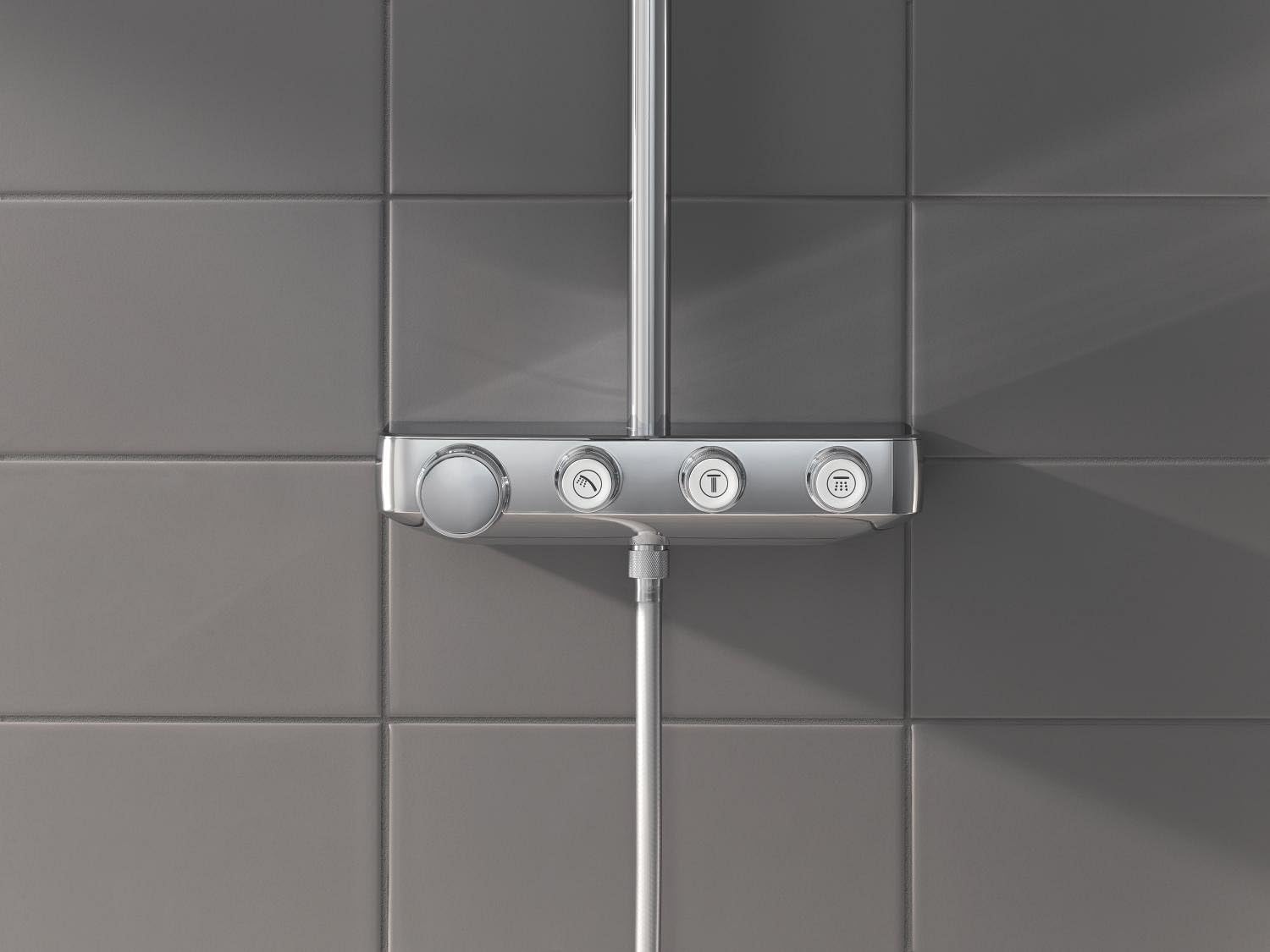 Grohe Sistema Doccia Euphoria SmartControl 310 Cube con Miscelatore Termostatico, Cromo, Soffione 310 mm 26508000