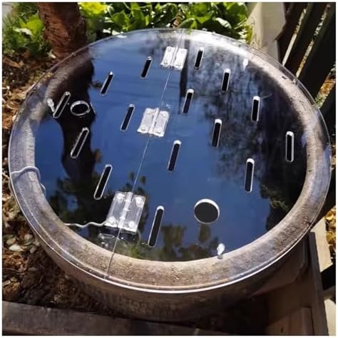 Customizable Acrylic Fish Tank Cover with Anti-Jump Lid, Flip-Top Design, Cat-Proof Fish Protection, Vent Port for Airflow, Perfect for Aquariums