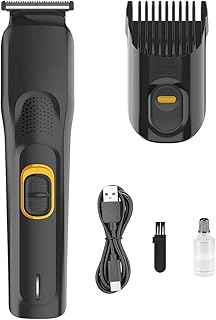 Professional Hair Trimmer for Men AT-509 | Beard, Body & Pubic Hair Grooming | USB-C Fast Charging | Adjustable Length | 90 Min Run Time | Battery Powered