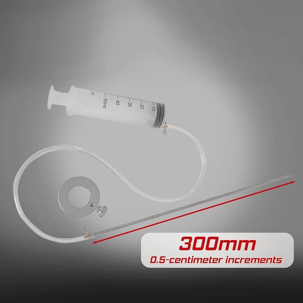 Kit di strumenti per la manutenzione della forcella di moto con strumento compressore molla forcella, strumento di spurgo asta ammortizzatore e strumento di livello dell'olio compatibile con la