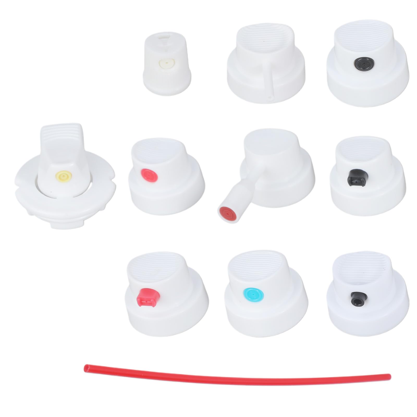 Piceioep 10Pcs Sturdy Nozzle Replacements Set For Graffitis Tool Sturdy Pressure Adaptors Sprayer Paint Nozzle Caps Sprayer Paint Caps Nozzles For Can