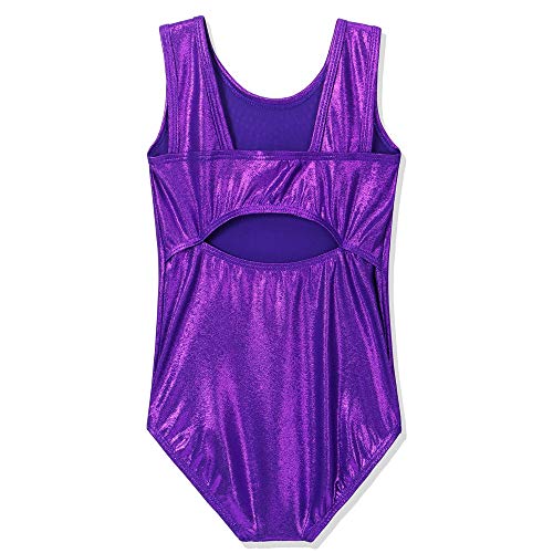Baohulu Gymnastics Leotards For Girls Shiny Jewels Kids Athletic Apperal Dance Outfit B199_Darkpurple_6A #TOP2