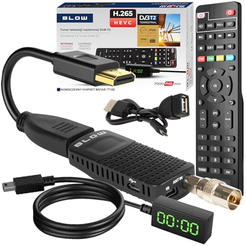 Tuner DVB-T2 Blow 7000FHD Mini H.265
