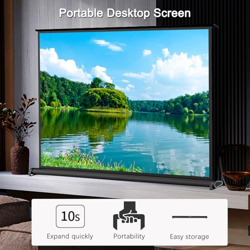 Pantalla portátil para proyector, 16:9, 30 pulgadas miniatura 7