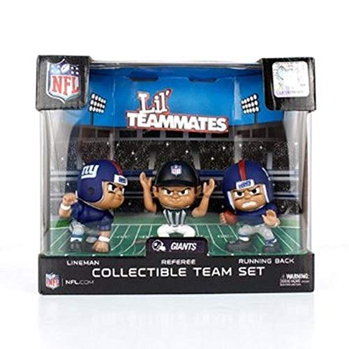 Lil' Teammates 3 Figurine New York Giants NFL Team Set (Pack of 3)