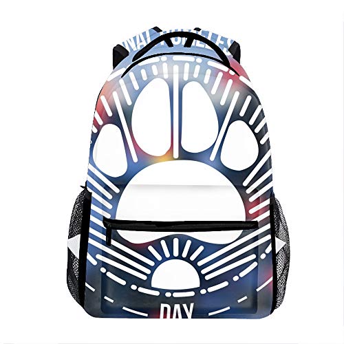 School Backpack Classic Travel Laptop International Homeless Animals Day Backpack Rucksack Middle School