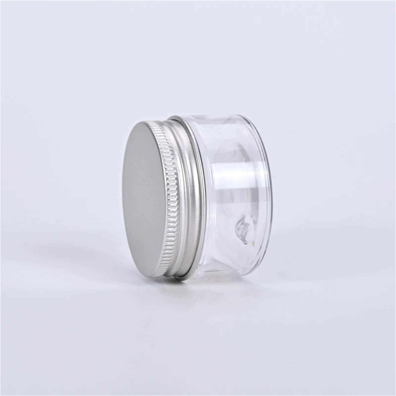 Kosmetiktiegel 10Pcs 30ml 40ml 50ml 60ml Leere Creme Jar Mit Aluminium Kappe Kosmetische Behälter Kunststoff PET Make-up-Flasche Klare Dichtung Topf FüR Lotion, Lippenbalsam, Creme(30ml)