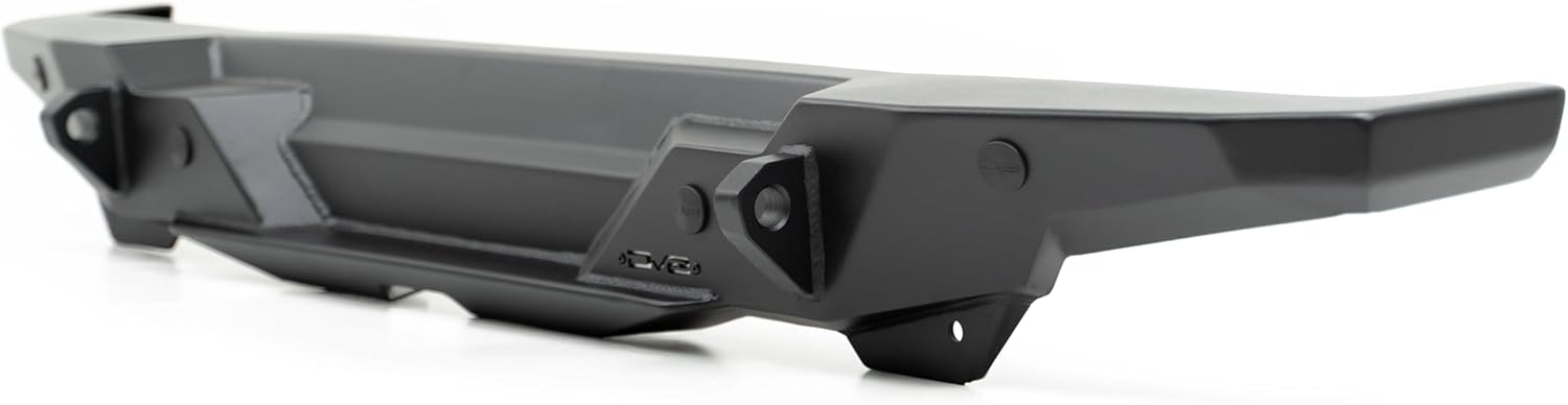 DV8 Offroad FS-15 Series Rear Bumper for the 2018-2026 Jeep Wrangler JL | Compatible with Factory Hitch | License Plate Relocation Bracket with Plate Light | Welded-in Zip Tie Tabs