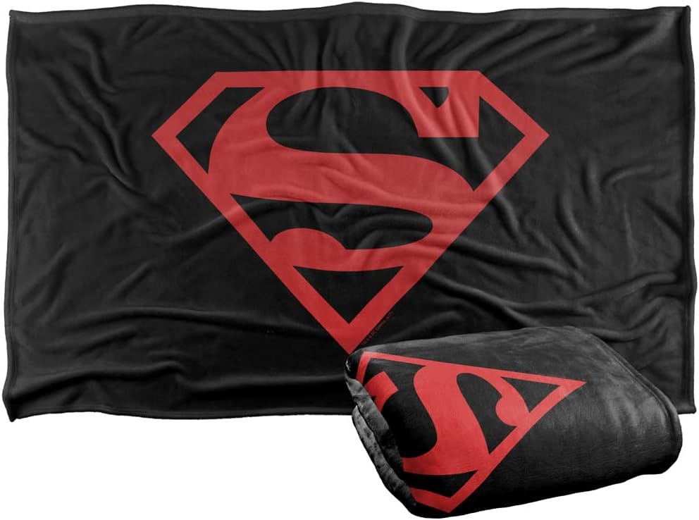 Superman Classic Logo Silky Touch Super Soft Throw Blanket 36" x 58",Classic Logo