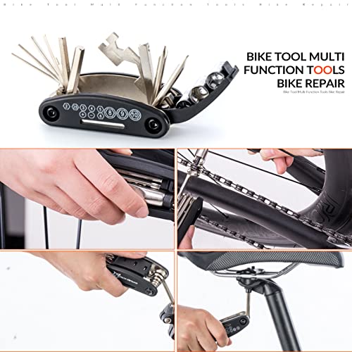 ROCKBROS Bicycle Repair Tool Bike Pocket Multi Function Folding Tool 16 in 1 Black 5 ROCKBROS Bicycle Repair Tool Bike Pocket Multi Function Folding Tool 16 in 1 Black - Image 5
