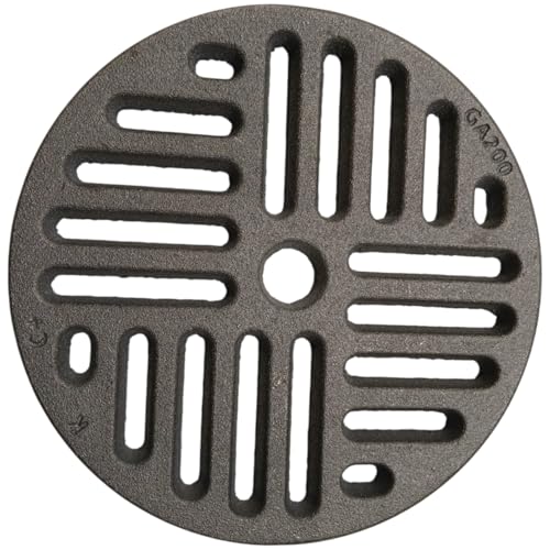 Grille Cendre en Fonte Circulaire | Remplacement Universel pour poêles à Bois, cheminées et Fours | épaisseur 1 cm, Ventilation optimisée | diamètre 20,0...