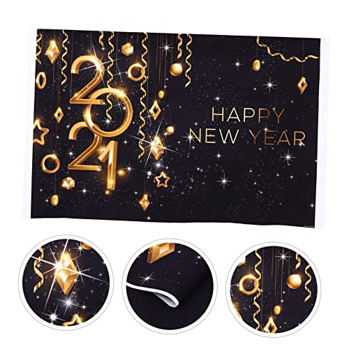 ifundom 1 Peça Pano De Fundo De Ano Adereços Fotográficos Tapeçaria Para Pendurar Parede Para Decora