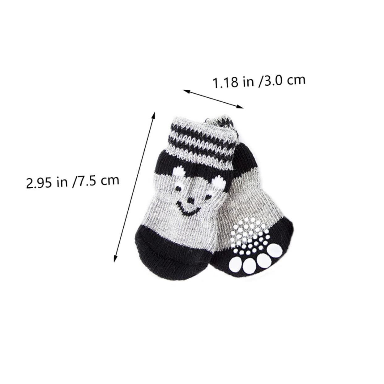 HOLIDYOYO Non Slip Dog Socks for Small Pets Indoor Paw Protection Comfortable Material Adorable Fashion Design Traction for Hardwood Floors Paw Covers for Puppies