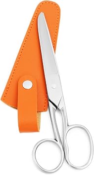 Silver Office Scissors, Heavy Duty Sewing, Paper Cutting Shears, 6"