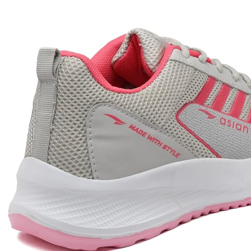 Image of ASIAN Women's Mercury-12 Casual Sneaker Shoes Lightweight Soft & Comfortable with Extra Cushion Lace-Up Shoes for Women's & Girl's